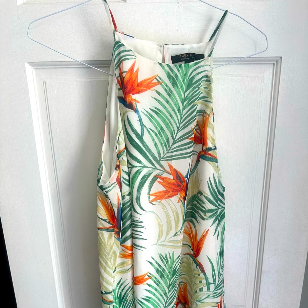Forever 21 floral tropical summer dress